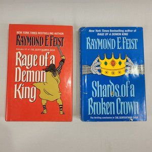 Raymond Feist 2 Hardcover Books 3 & 4 Serpentwar Saga Novel Set